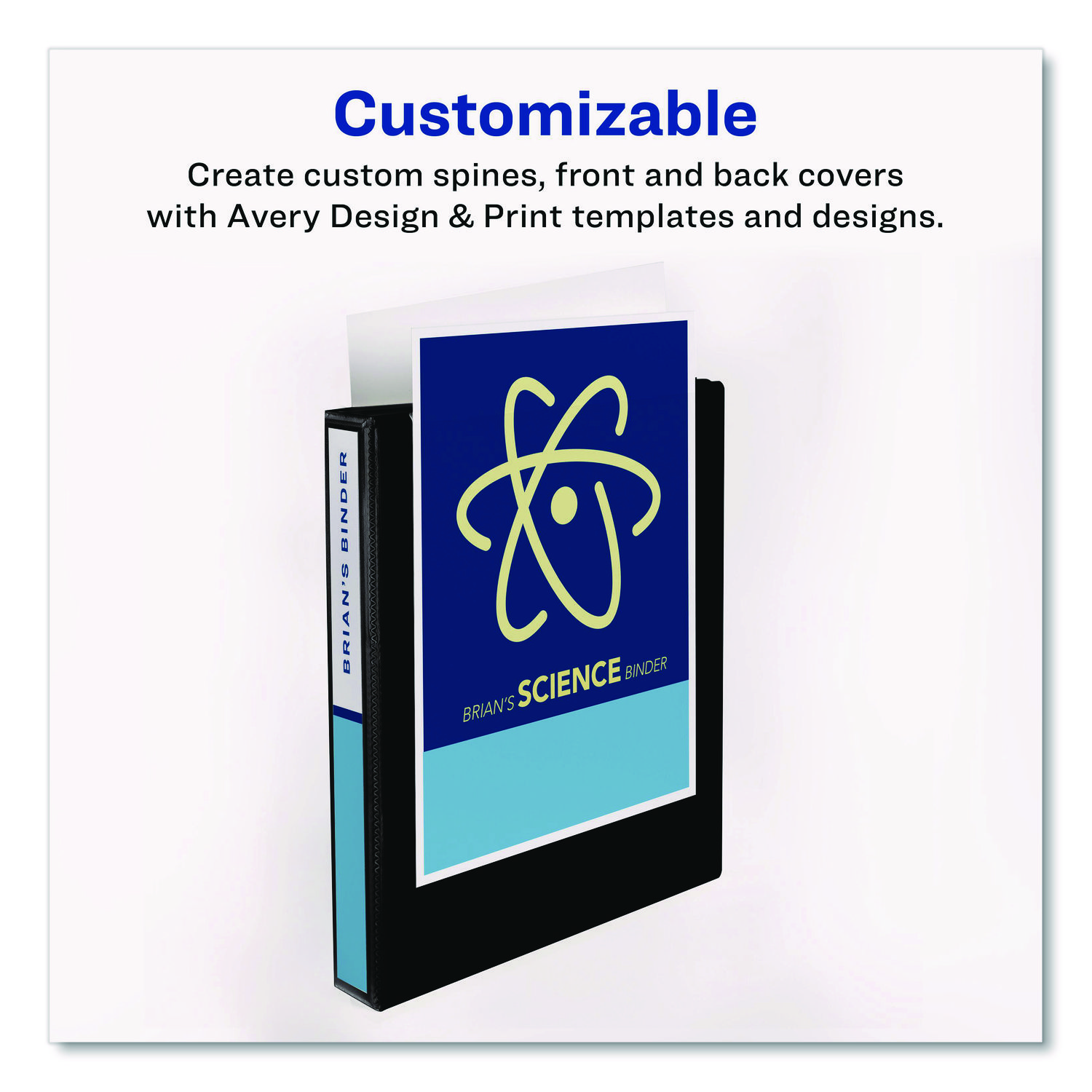 Avery® Mini Protect & Store View Binder w/Round Rings, 8 1/2 x 5 1/2, 1