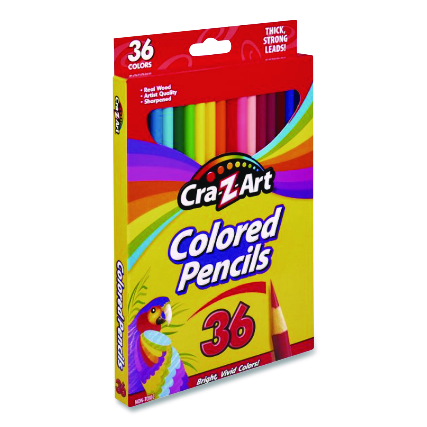 Cra-Z-Art® Colored Pencils, 36 Assorted Lead/Barrel Colors, 36/Box