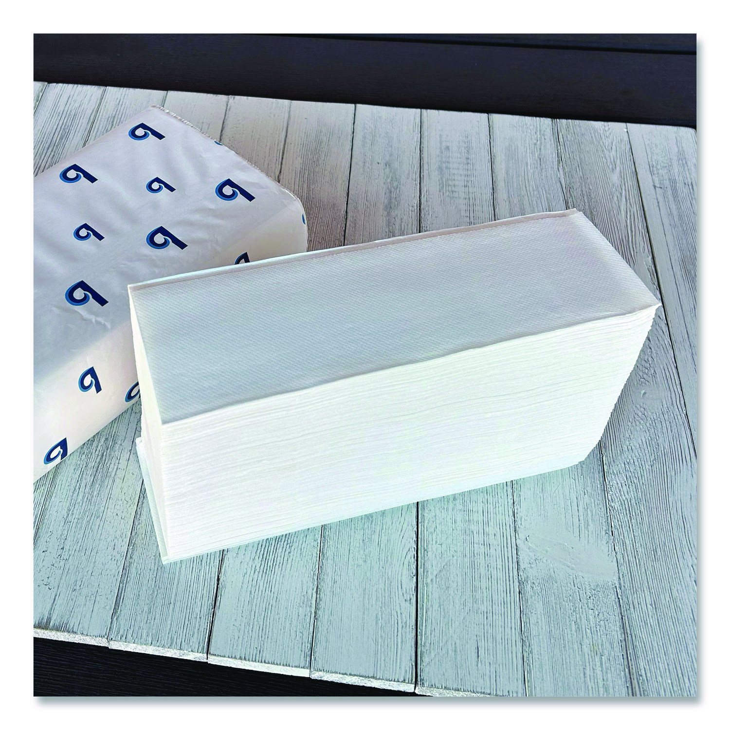 Structured Multifold Towels, 1-Ply, 9 x 9.5, White, 250/Pack, 16 Packs/Carton