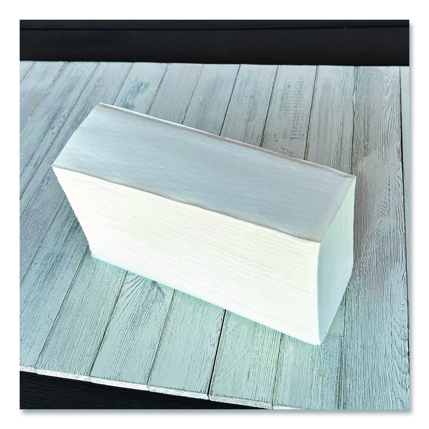 Structured Multifold Towels, 1-Ply, 9 x 9.5, White, 250/Pack, 16 Packs/Carton