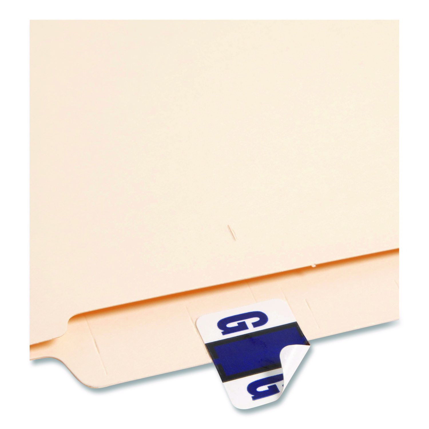 Smead® A-Z Color-Coded Bar-Style End Tab Labels, Letter G, Violet, 500/Roll