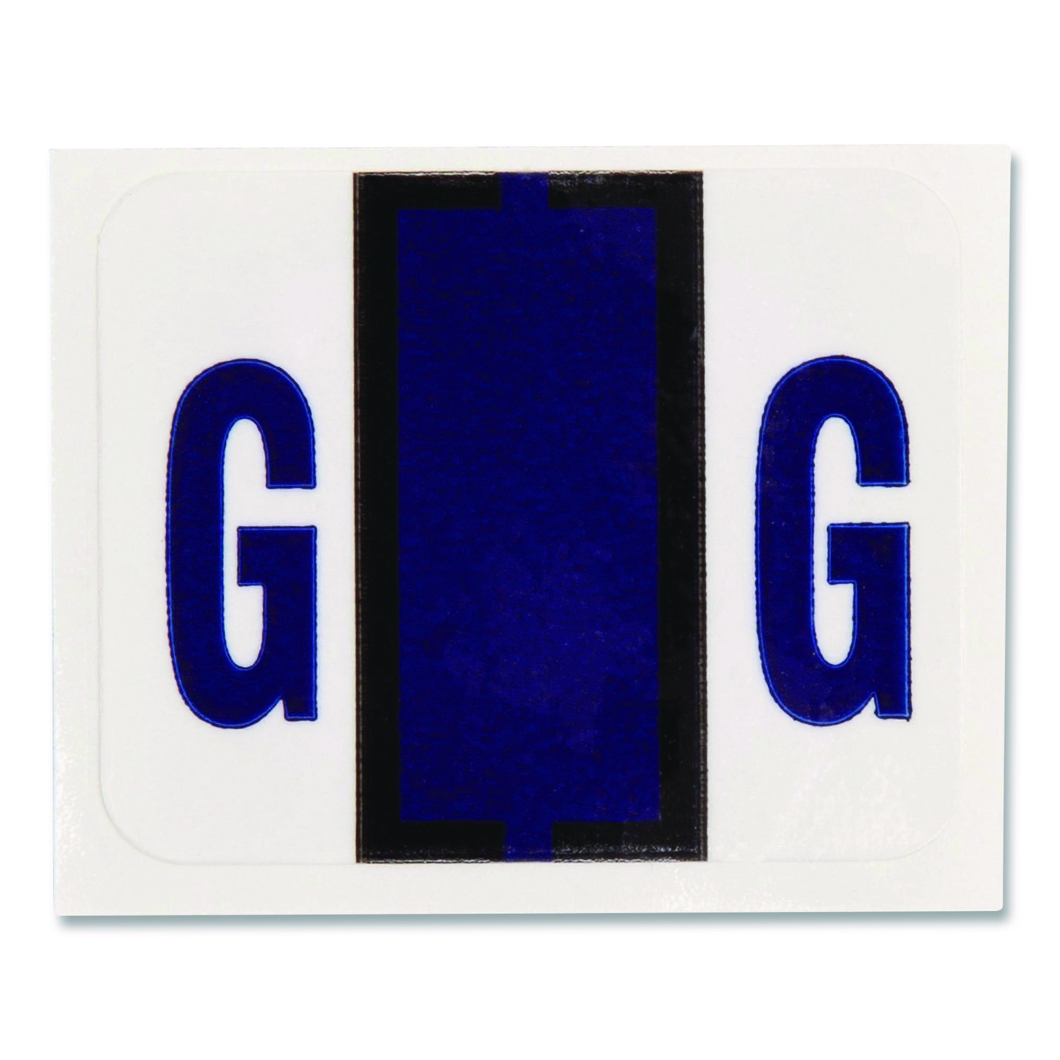 Smead® A-Z Color-Coded Bar-Style End Tab Labels, Letter G, Violet, 500/Roll