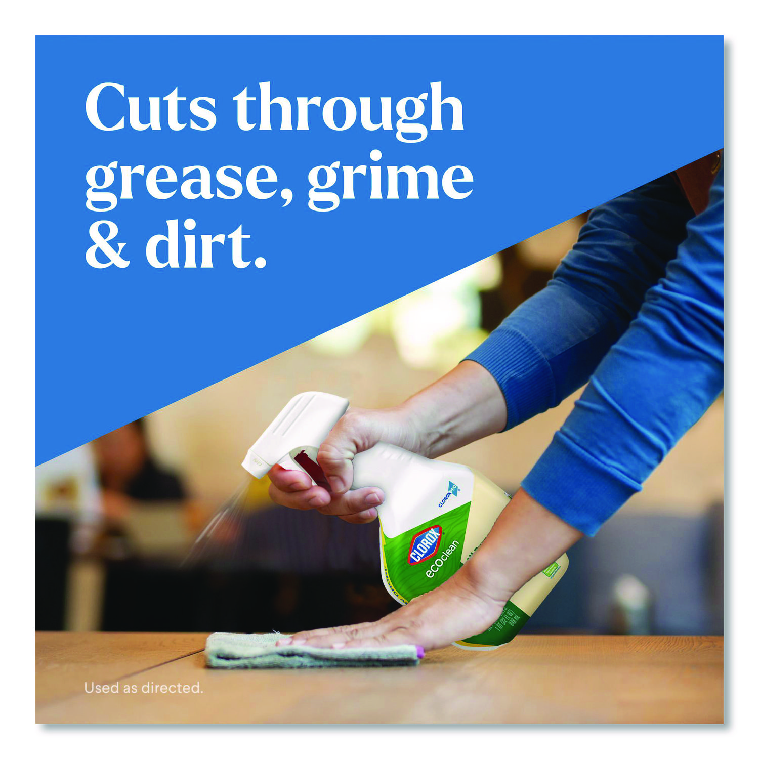 Clorox Pro EcoClean All-Purpose Cleaner, Unscented, 128 oz Bottle, 4/Carton