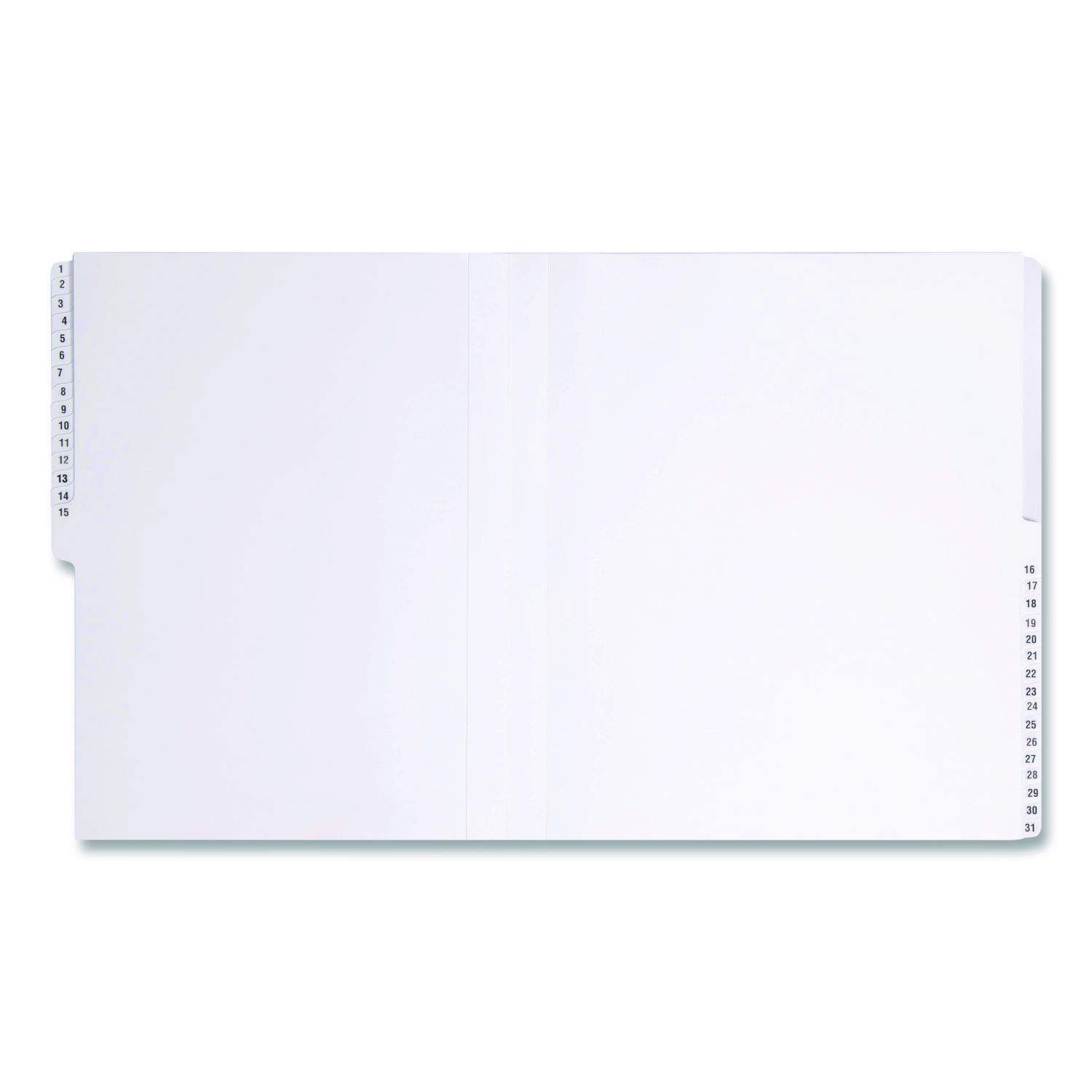 Smead® Expandable Indexed Sorter, Top Tab, Letter Size, Index 1-31, Navy Blue