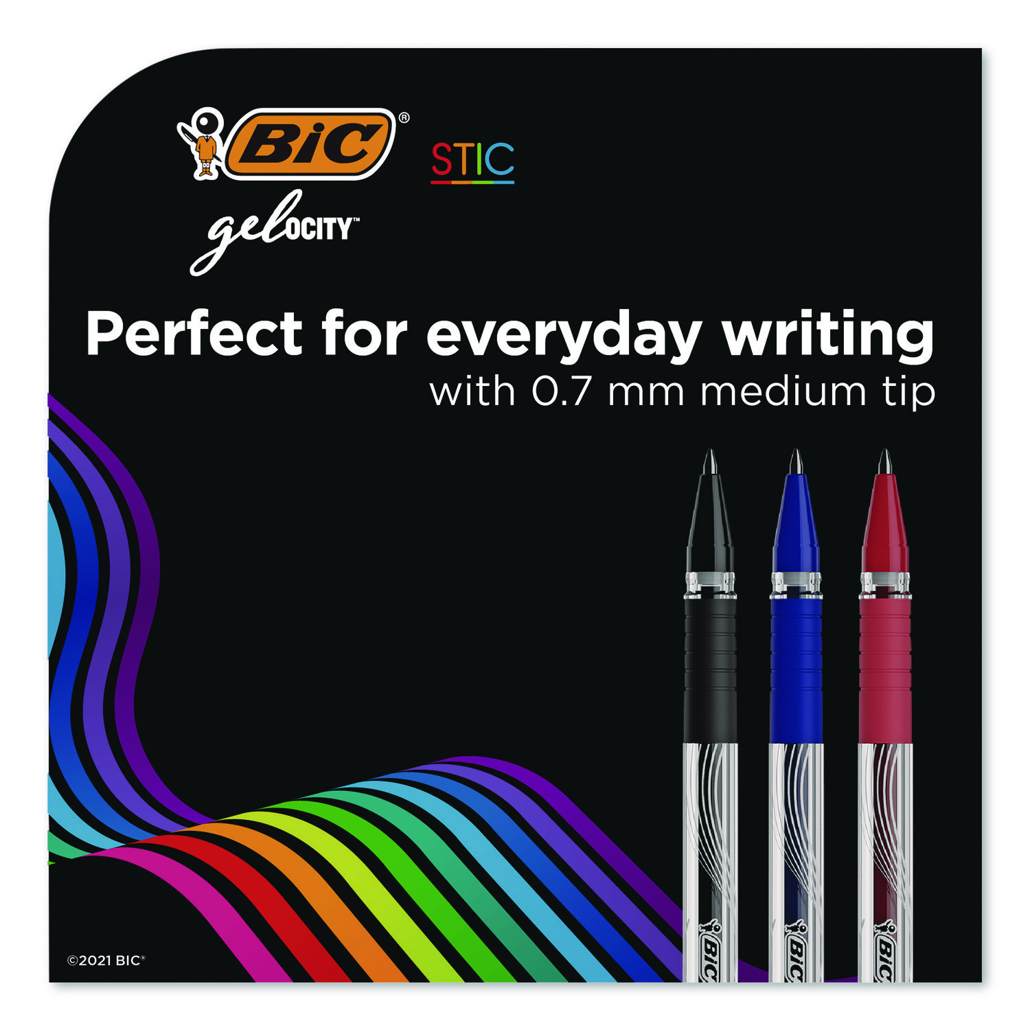 Gel-ocity STIC Gel Pen, Stick, Medium 0.7 mm, Randomly Selected Ink and Barrel C