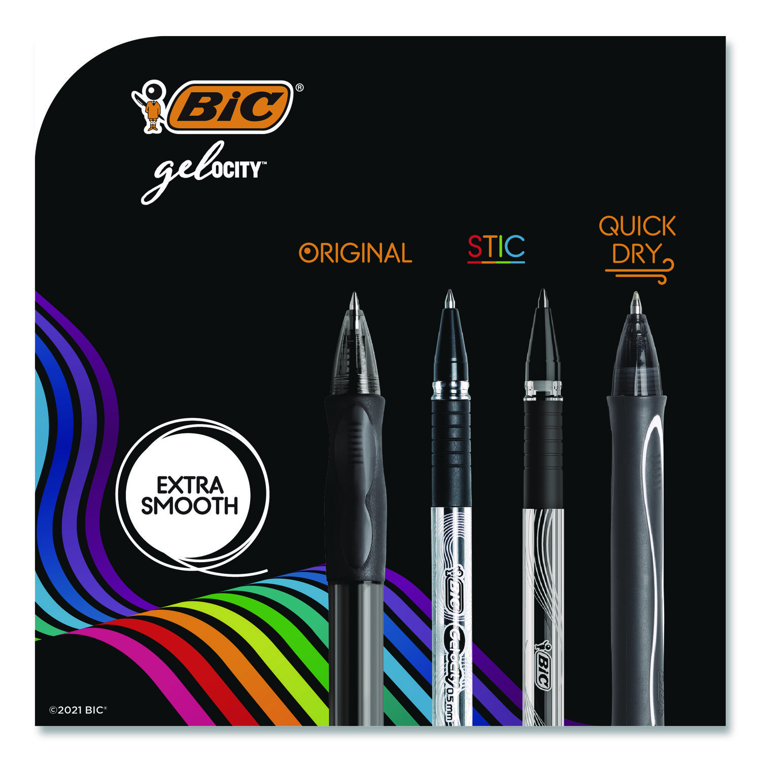 Gel-ocity STIC Gel Pen, Stick, Medium 0.7 mm, Randomly Selected Ink and Barrel C
