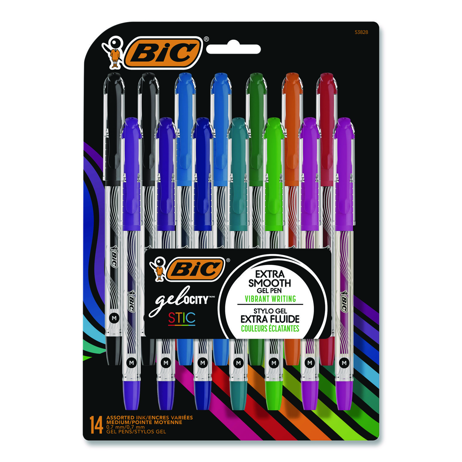 Gel-ocity STIC Gel Pen, Stick, Medium 0.7 mm, Randomly Selected Ink and Barrel C
