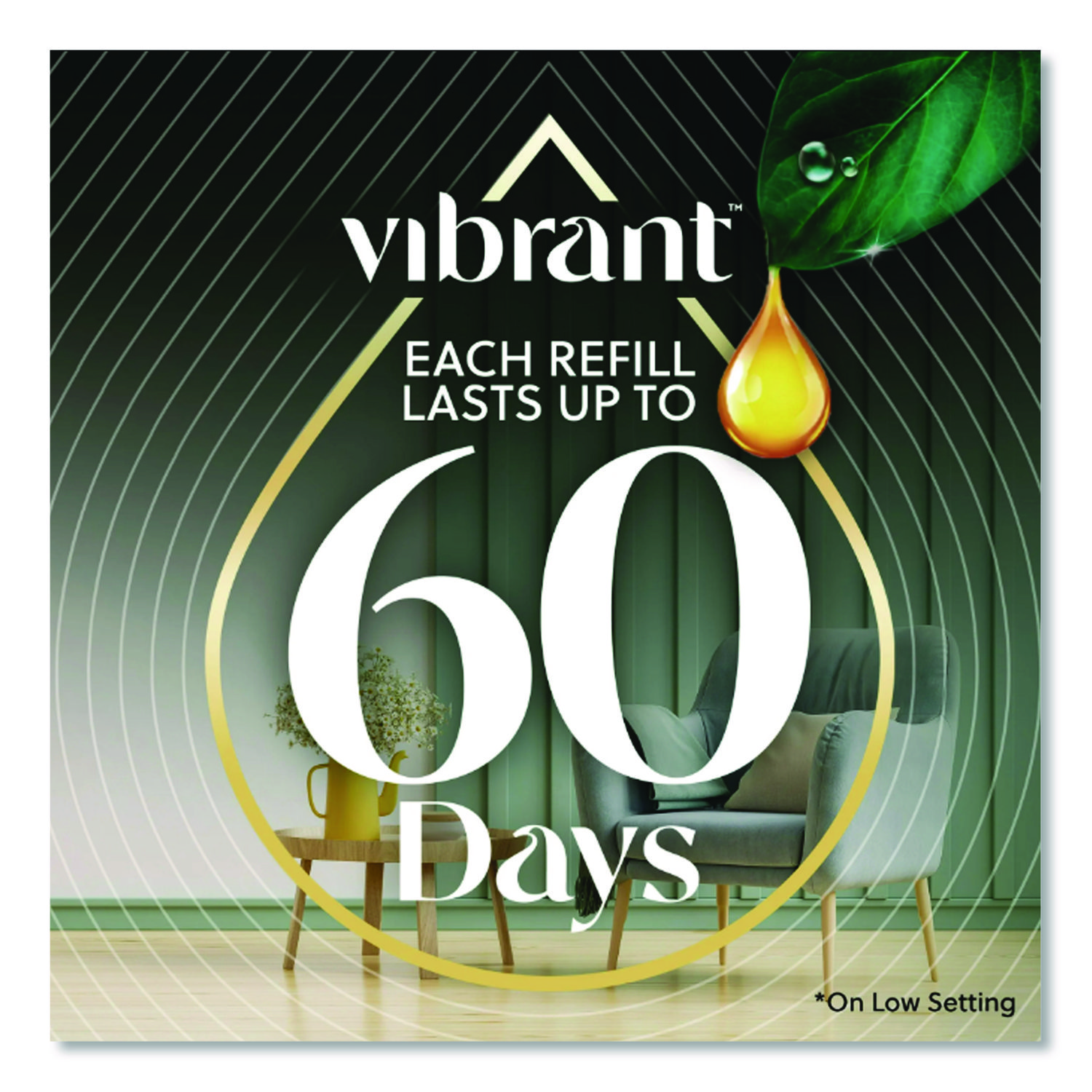 Scented Oil Refill, Lavender and Waterlily, 0.67 oz, 2/Pack