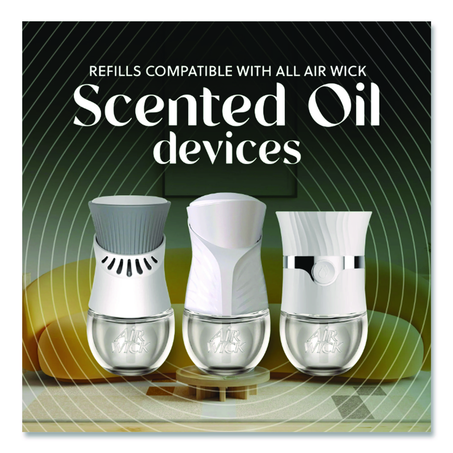 Scented Oil Refill, Lavender and Waterlily, 0.67 oz, 2/Pack