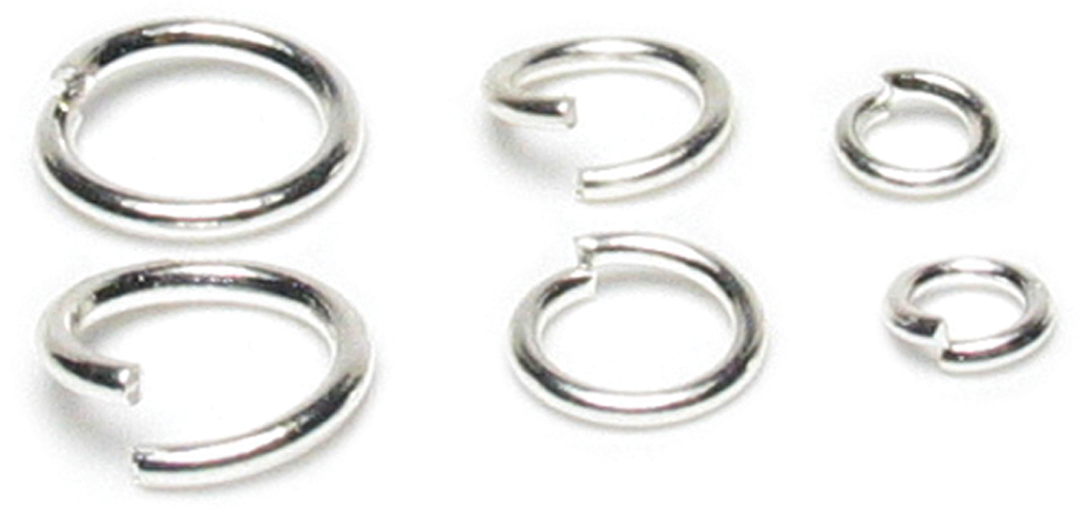Jewelry Basics Metal Findings 120/Pkg Silver Jump Rings 4mm, 6mm & 8mm