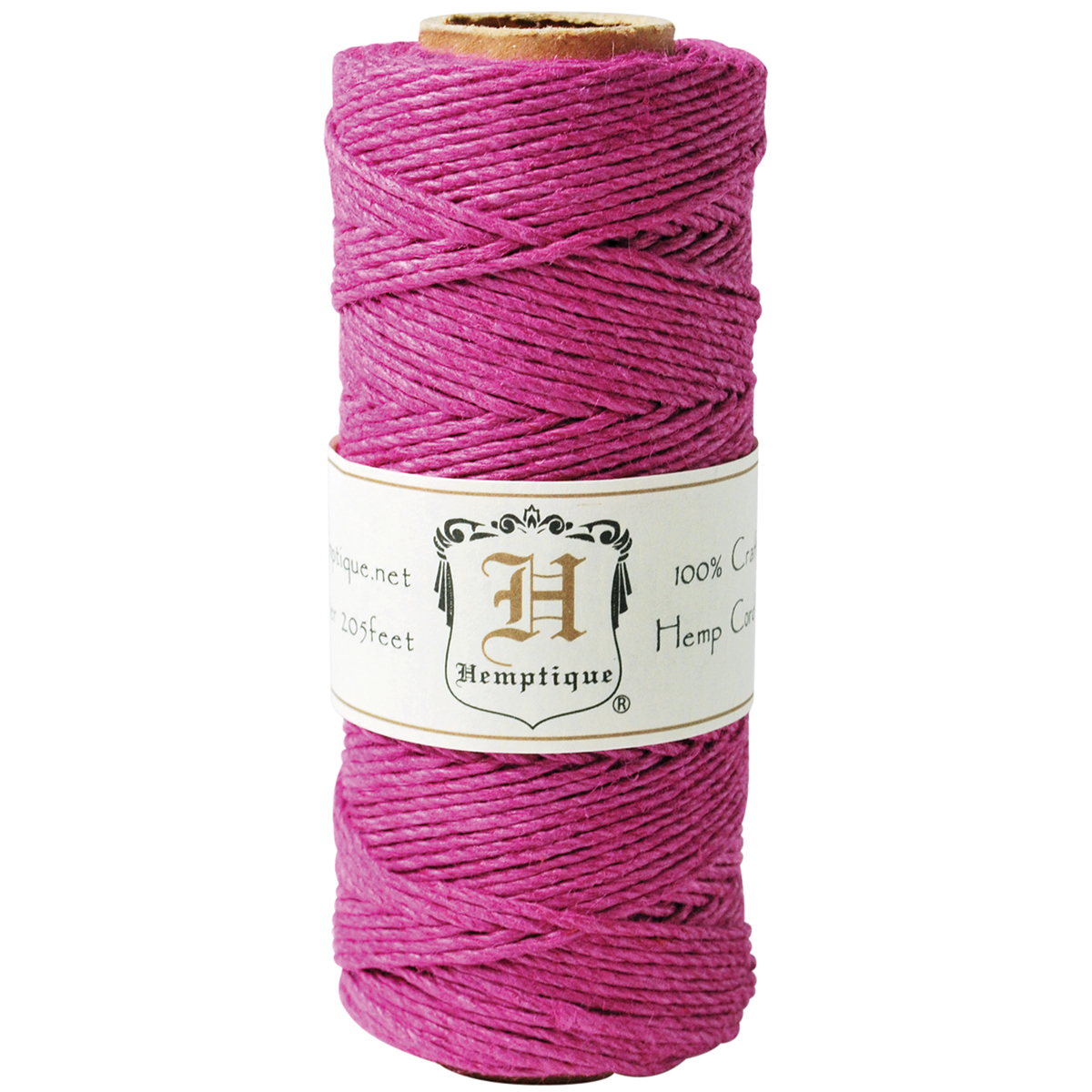 Hemp Cord Spool 20lb 205' Dark Pink