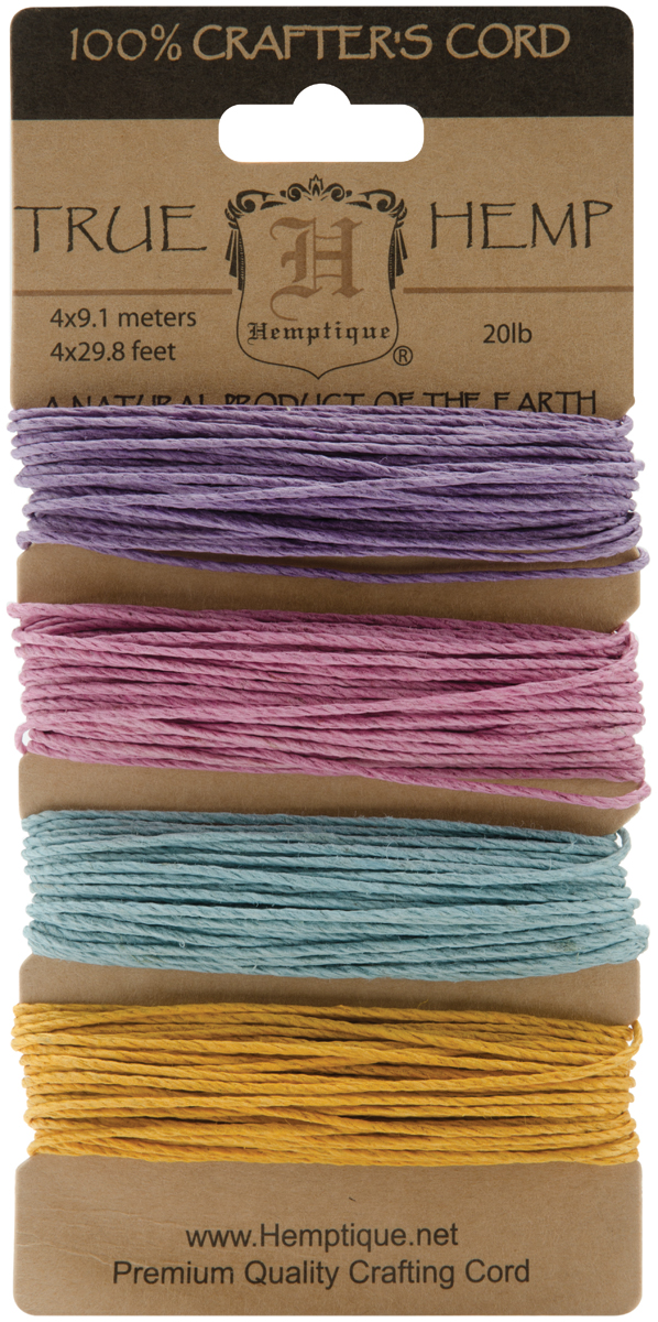 Hemp Cord 20lb 120' Pastel