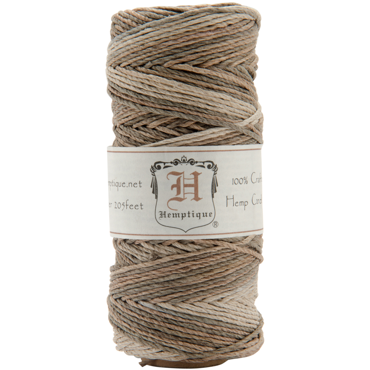 Hemp Variegated Cord Spool 20lb 205' Earthy