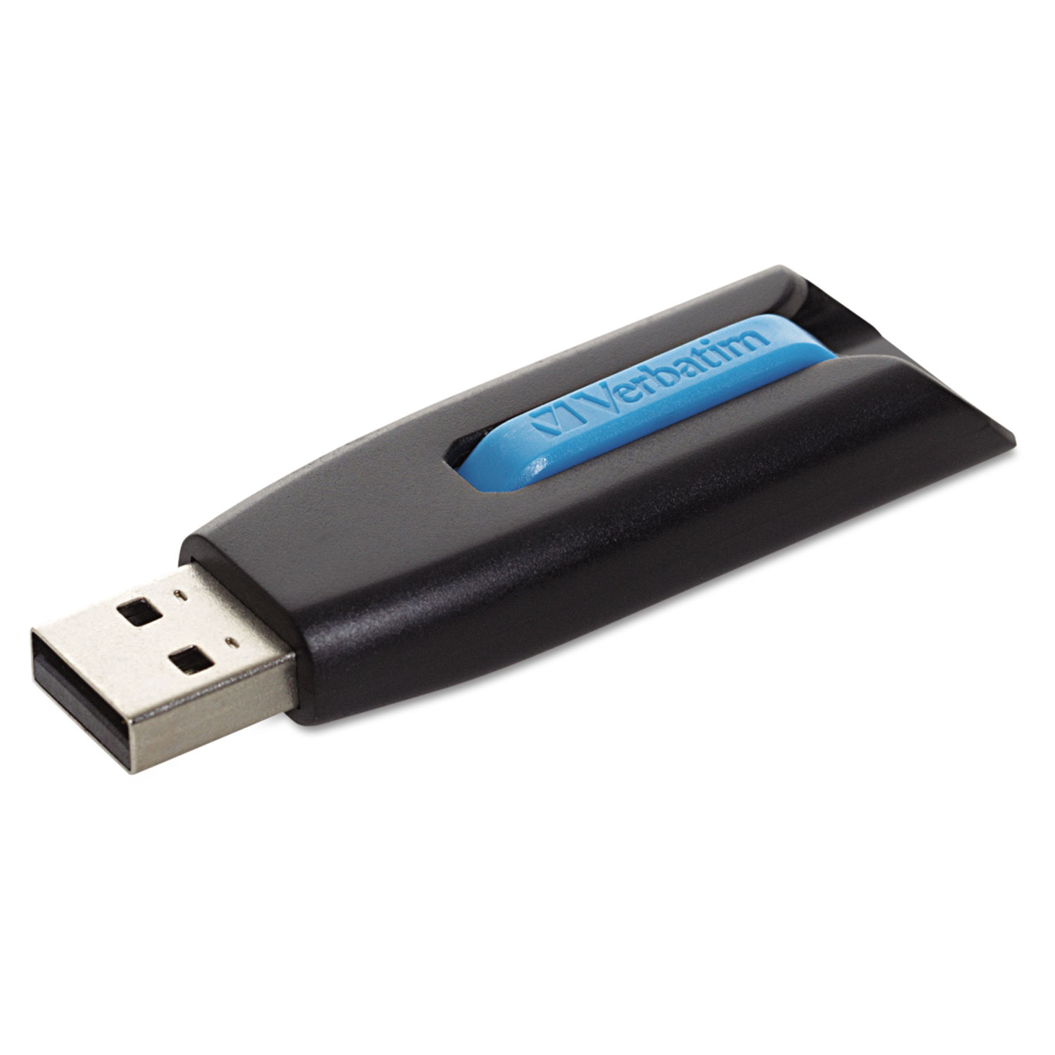 Verbatim® Store 'n' Go V3 USB 3.0 Drive, 16GB, Black/Blue