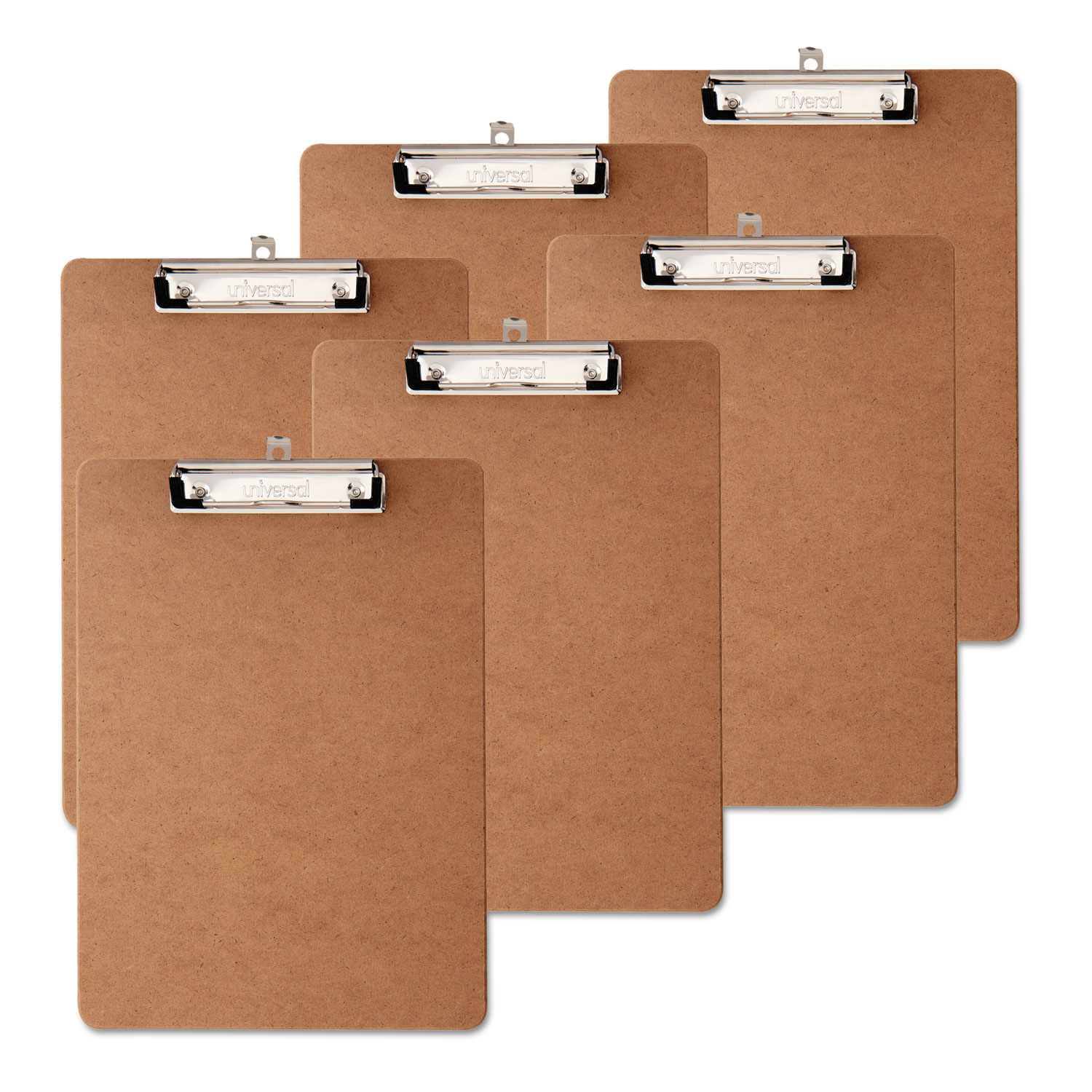 Universal® Hardboard Clipboard, 1/2