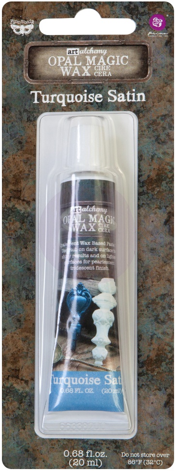 Finnabair Art Alchemy Opal Magic Wax .68 Fluid Ounce Turquoise Satin