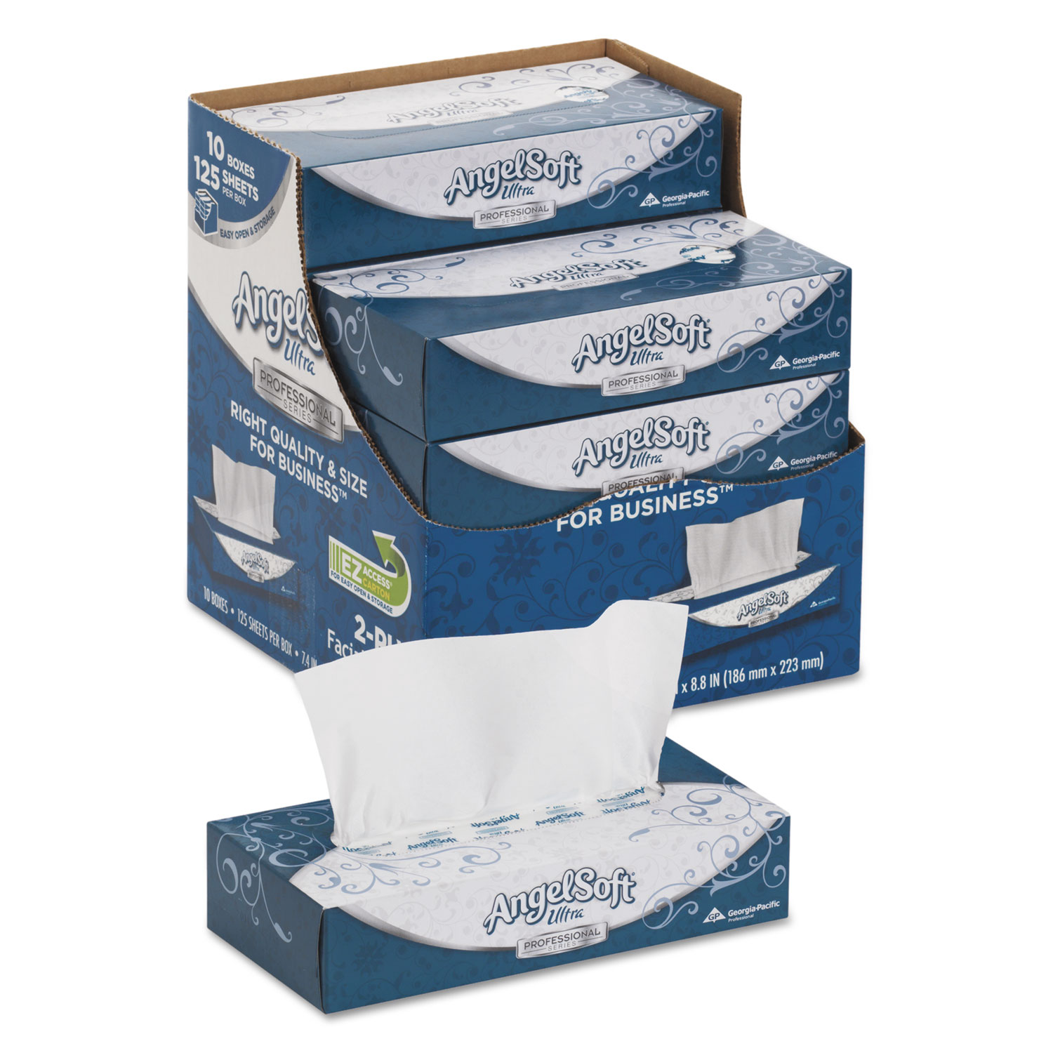 Georgia Pacific® Professional Ultra Premium Facial Tissue, White, 7 2/5