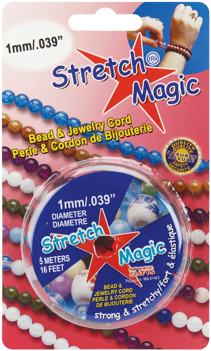 Stretch Magic Bead & Jewelry Cord 1mmX5m Pearl
