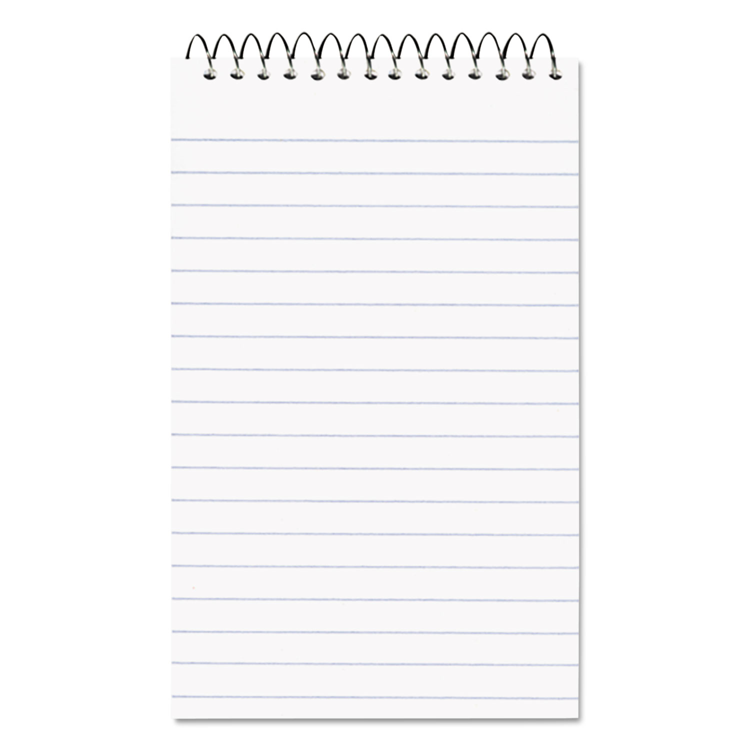National® Wirebound Memo Book, Narrow Rule, 3 x 5, White, 60 Sheets