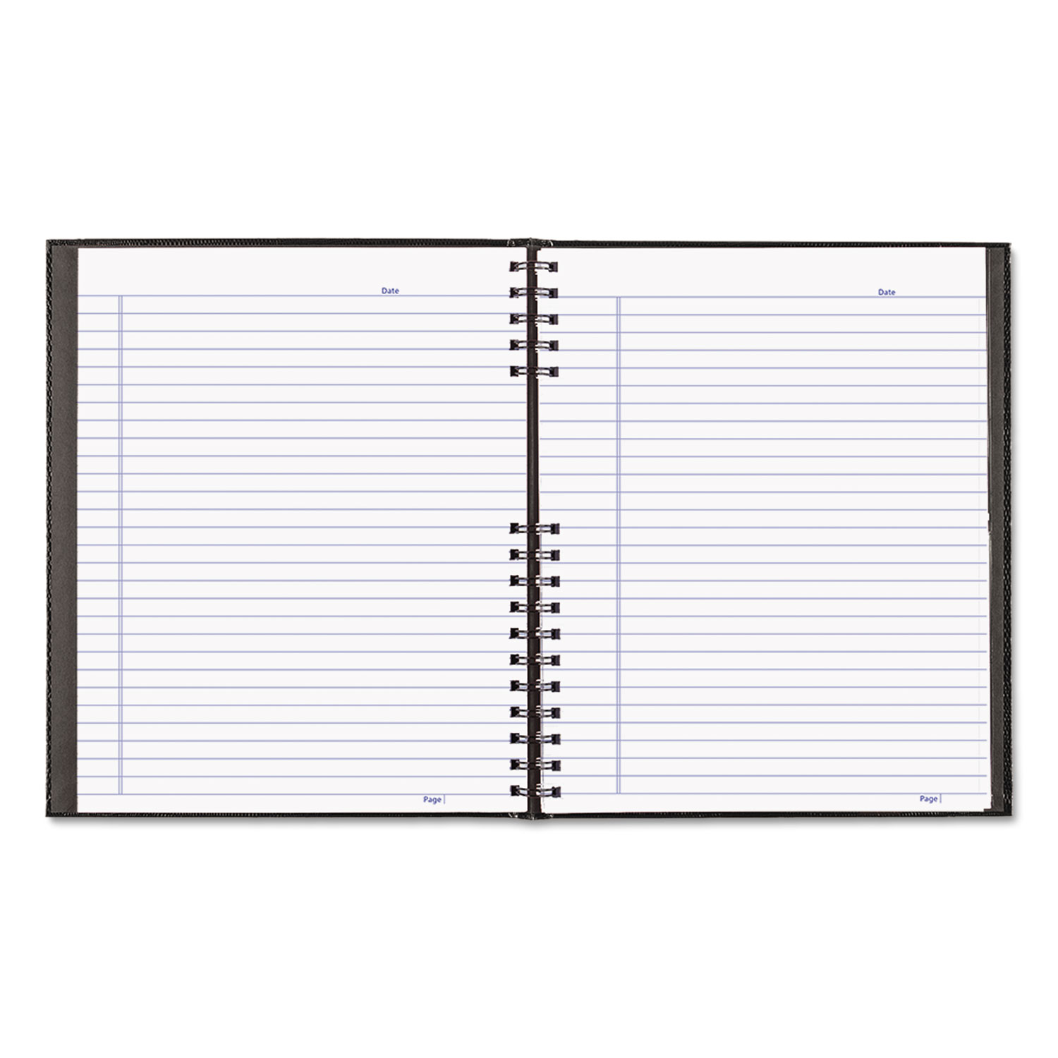 Blueline® NotePro Notebook, 11 x 8 1/2, White Paper, Black Cover, 100 Ruled Shee