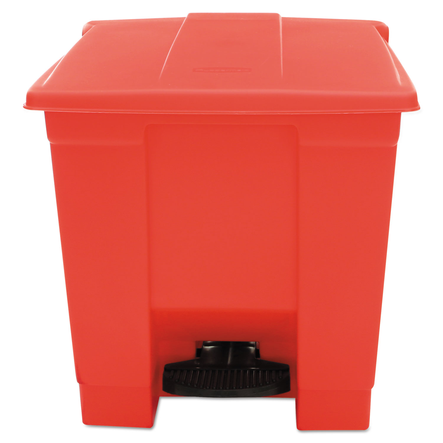 Rubbermaid® Commercial Indoor Utility Step-On Waste Container, Square, Plastic,