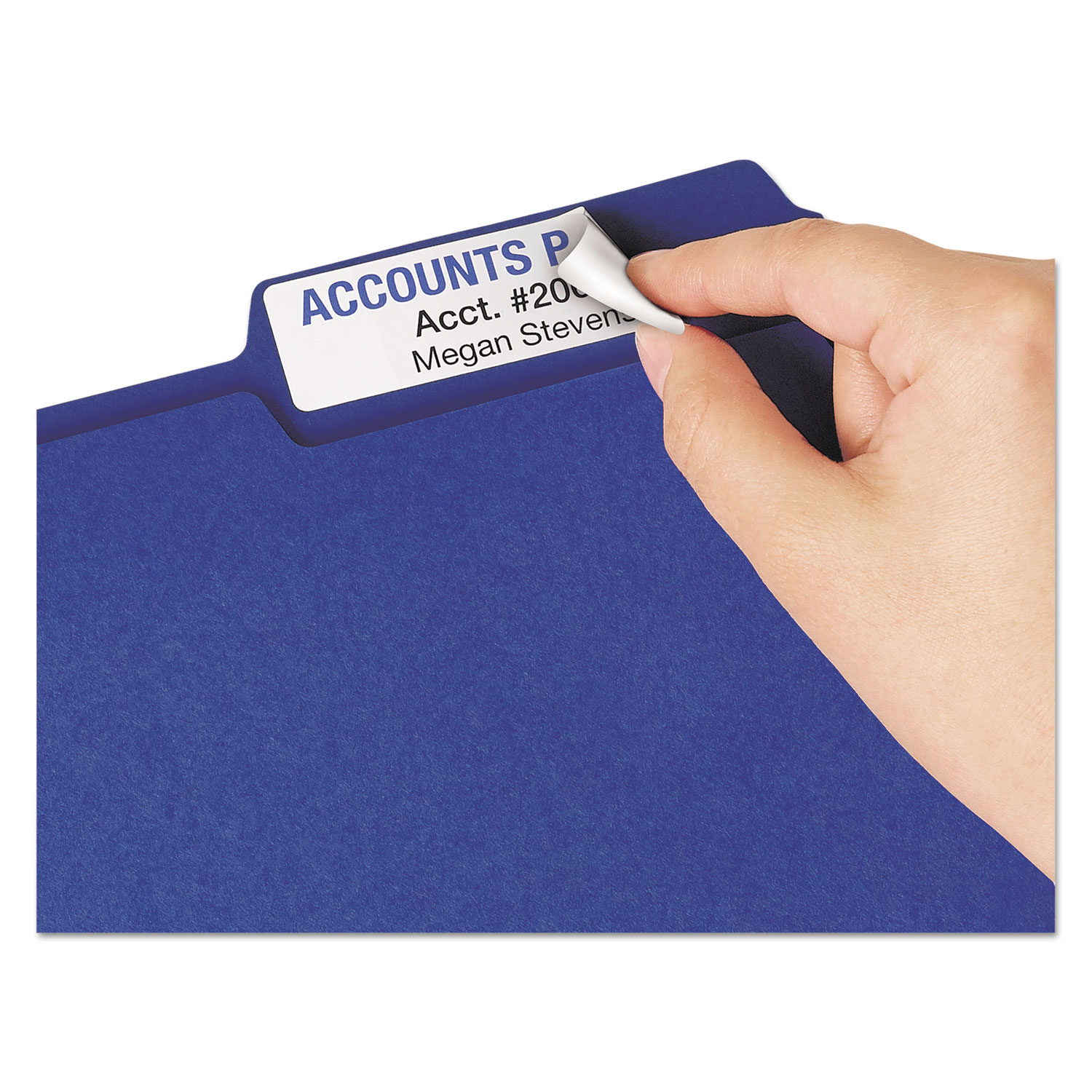 Avery® XL Removable 1/3-Cut File Folder Labels, Inkjet/Laser, .94 x 3.44, White,