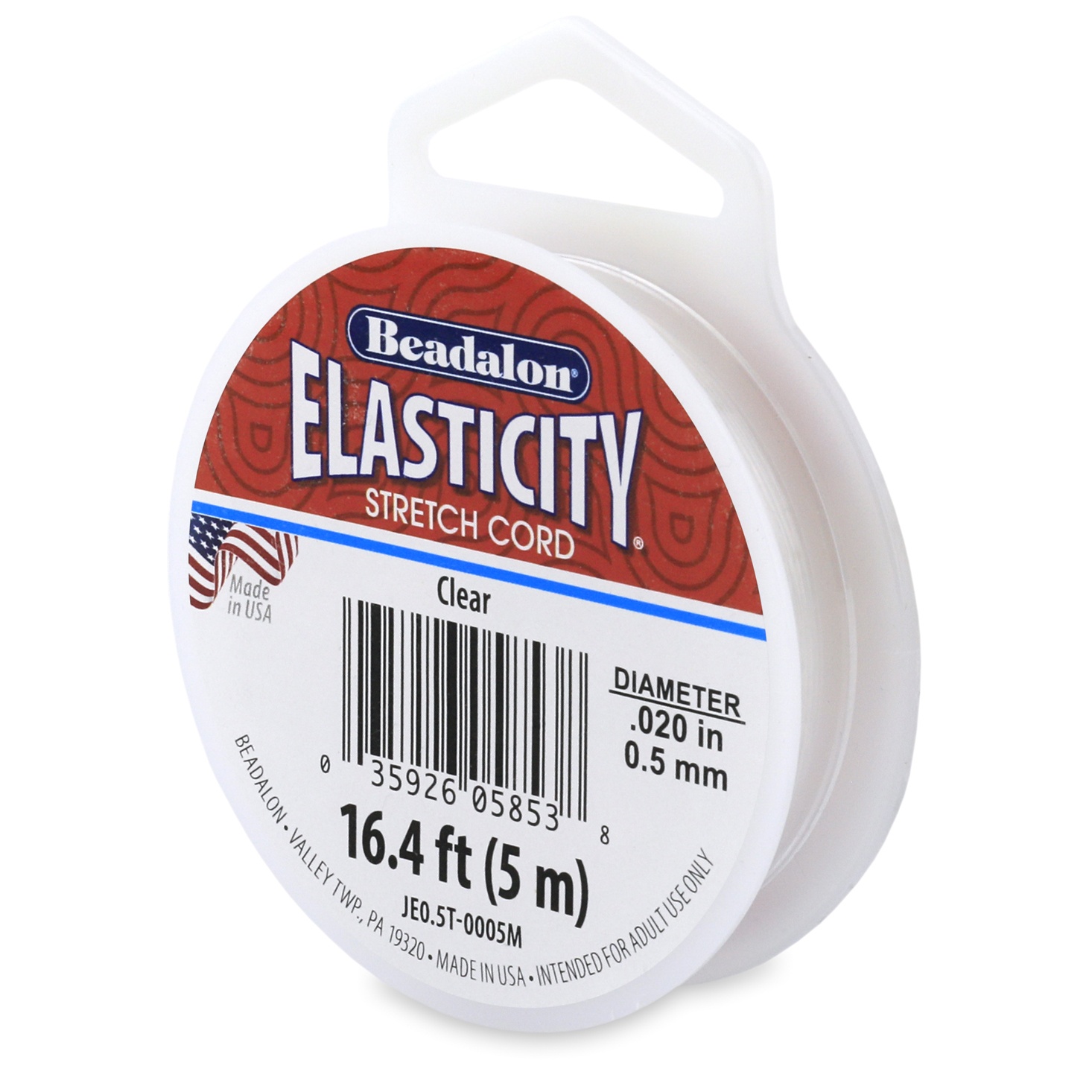 Elasticity .5mmX5m Clear