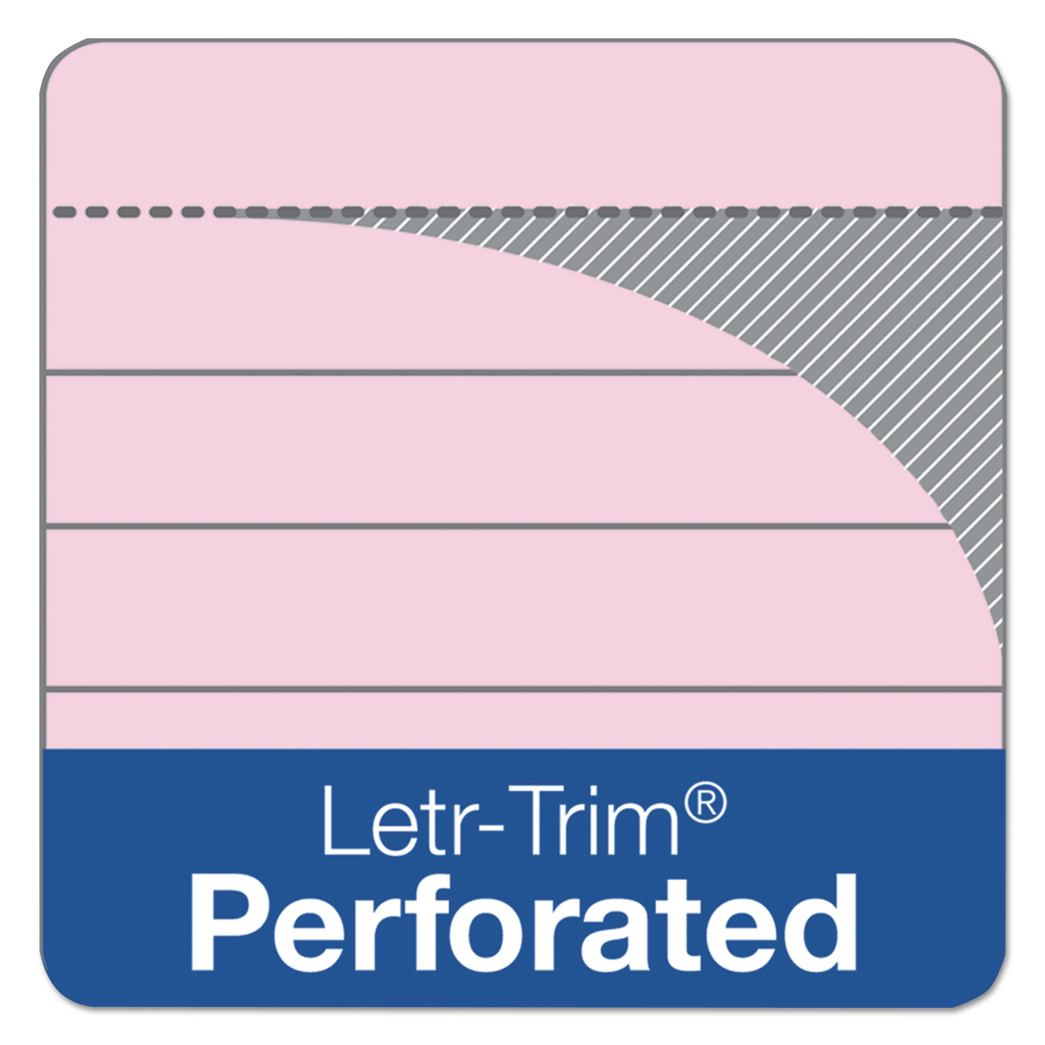 TOPS Prism Plus Colored Legal Pads, 5 x 8, Pink, 50 Sheets, Dozen