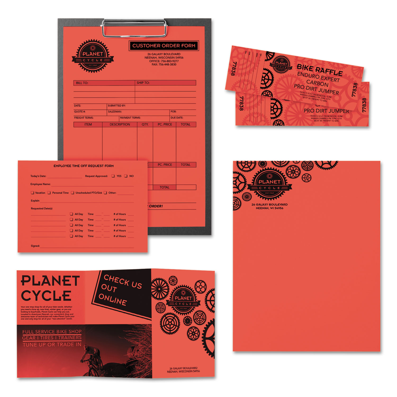 Astrobrights® Color Paper, 24lb, 8 1/2 x 11, Rocket Red, 500 Sheets