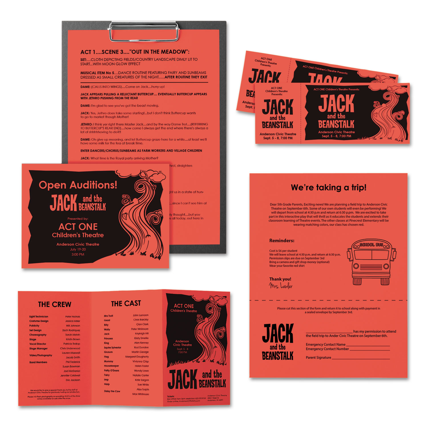 Astrobrights® Color Paper, 24lb, 8 1/2 x 11, Rocket Red, 500 Sheets