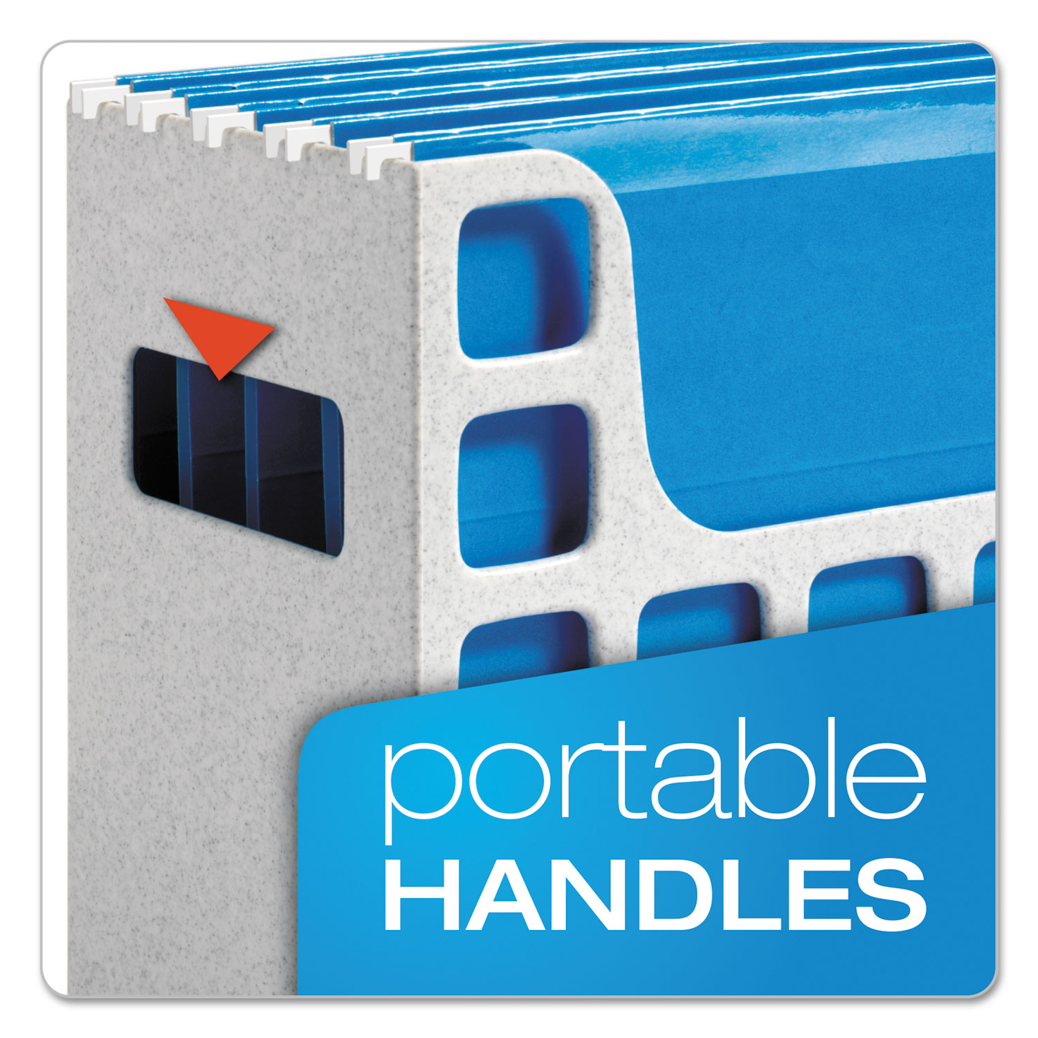 Pendaflex® Desktop File w/Hanging Folders, Letter, Plastic, 12 1/4 x 6 x 9 1/2,