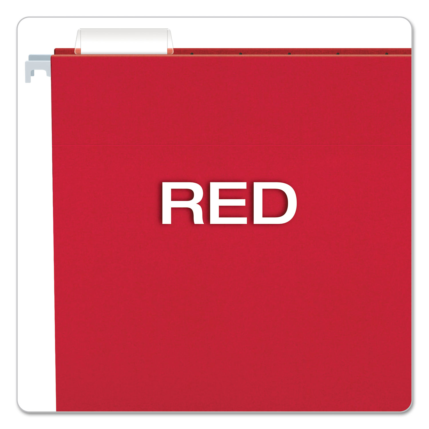 Pendaflex® Colored Hanging Folders, 1/5 Tab, Letter, Red, 25/Box