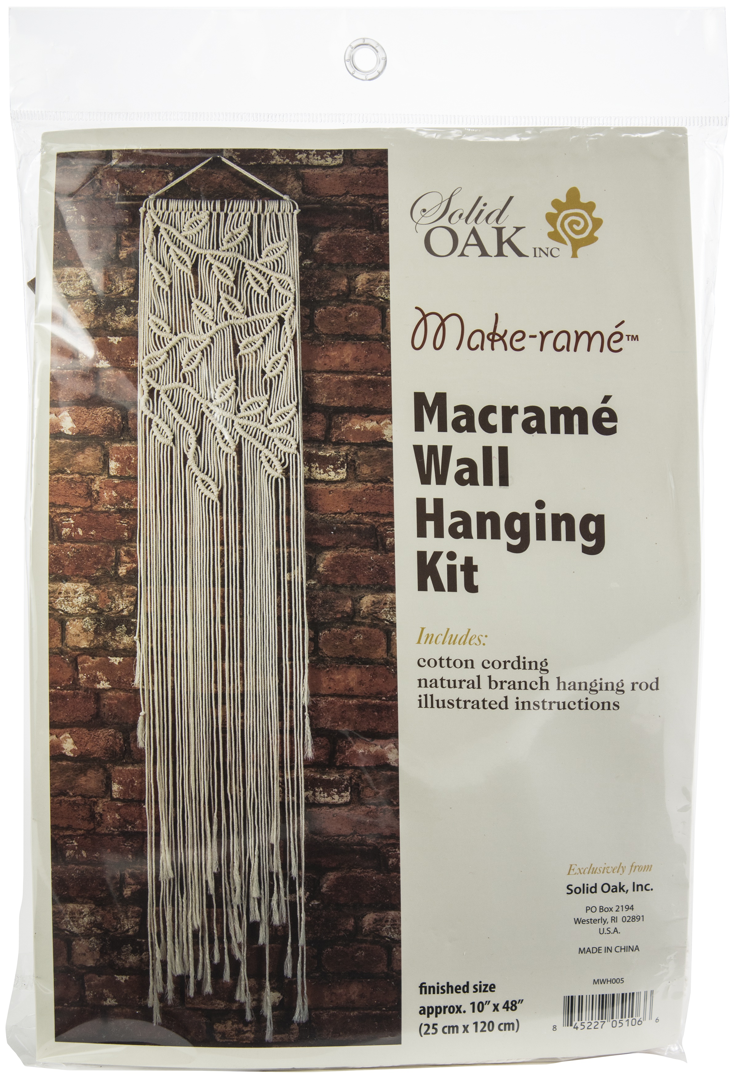 Macrame Wall Hanger Kit Leaves & Branches