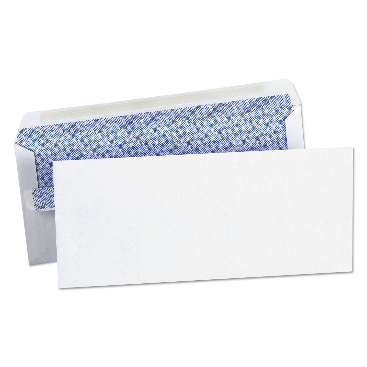 Universal® Self-Seal Business Envelope, Security Tint, #10, 4 1/8 x 9 1/2, White