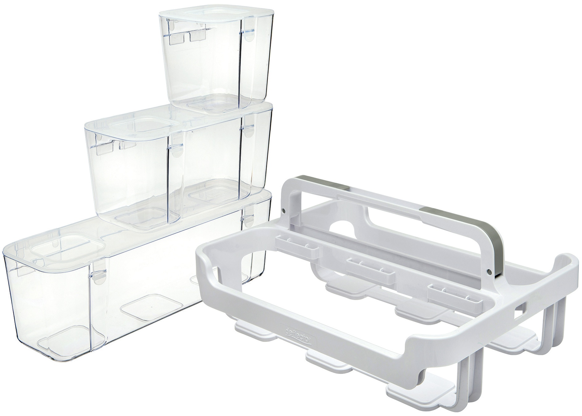 Caddy Organizer W/Small, Medium & Large Compartments White
