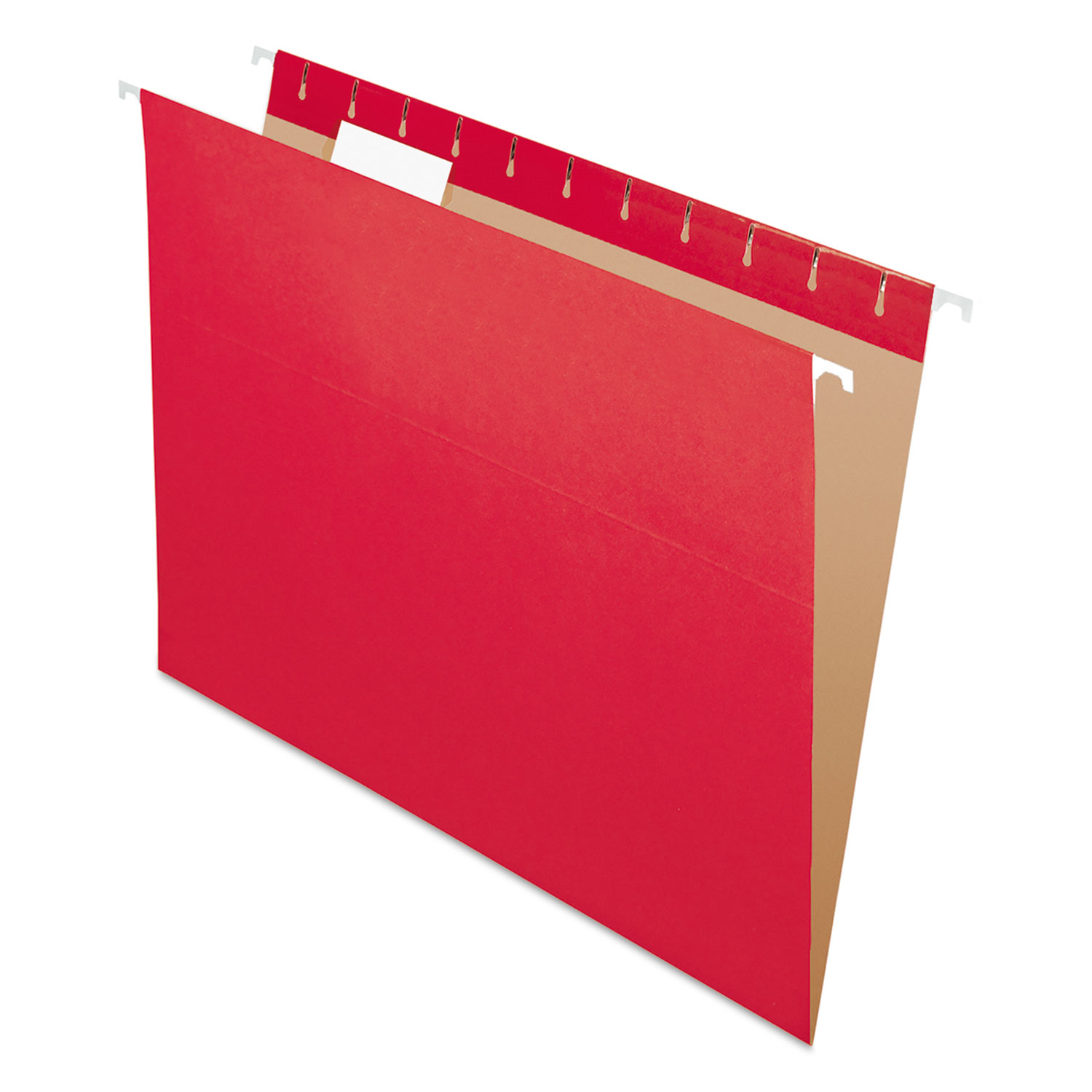 Pendaflex® Colored Hanging Folders, 1/5 Tab, Letter, Red, 25/Box