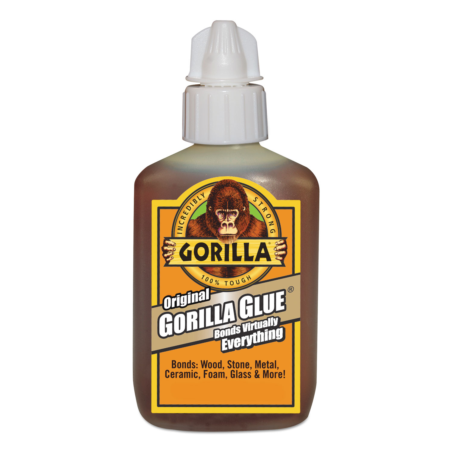 Gorilla Glue® Original Multi-Purpose Waterproof Glue, 2 oz Bottle, Light Brown