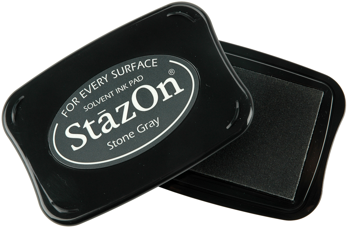 StazOn Solvent Ink Pad Stone Gray