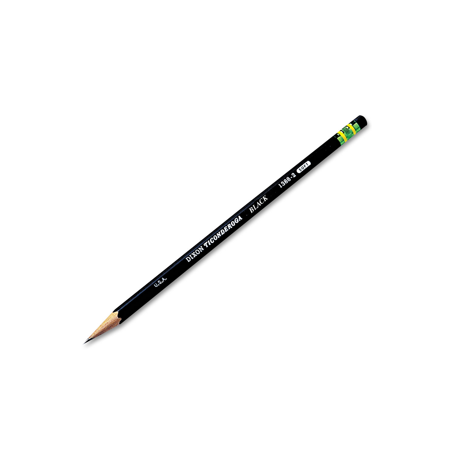 Ticonderoga® Woodcase Pencil, HB #2, Black, Dozen