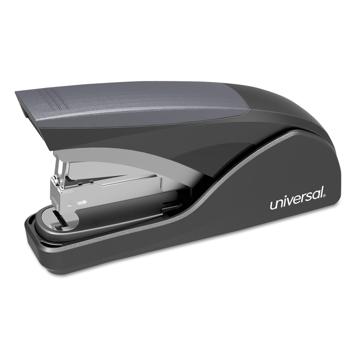 Universal® Deluxe Power Assist Flat-Clinch Full Strip Stapler, 25 Sheet Capacity