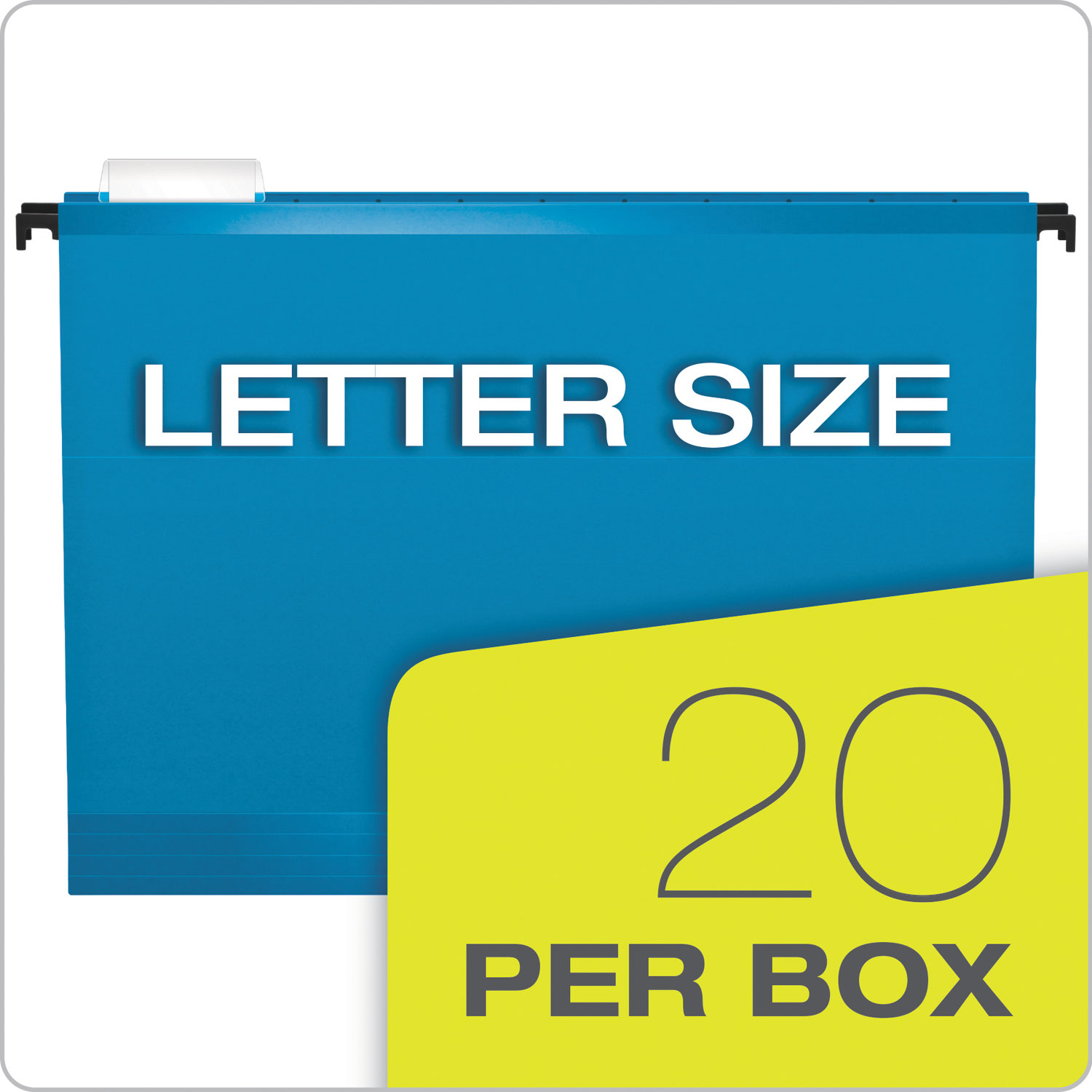 Pendaflex® Poly Laminate Hanging Folders, 1/5 Tab, 2