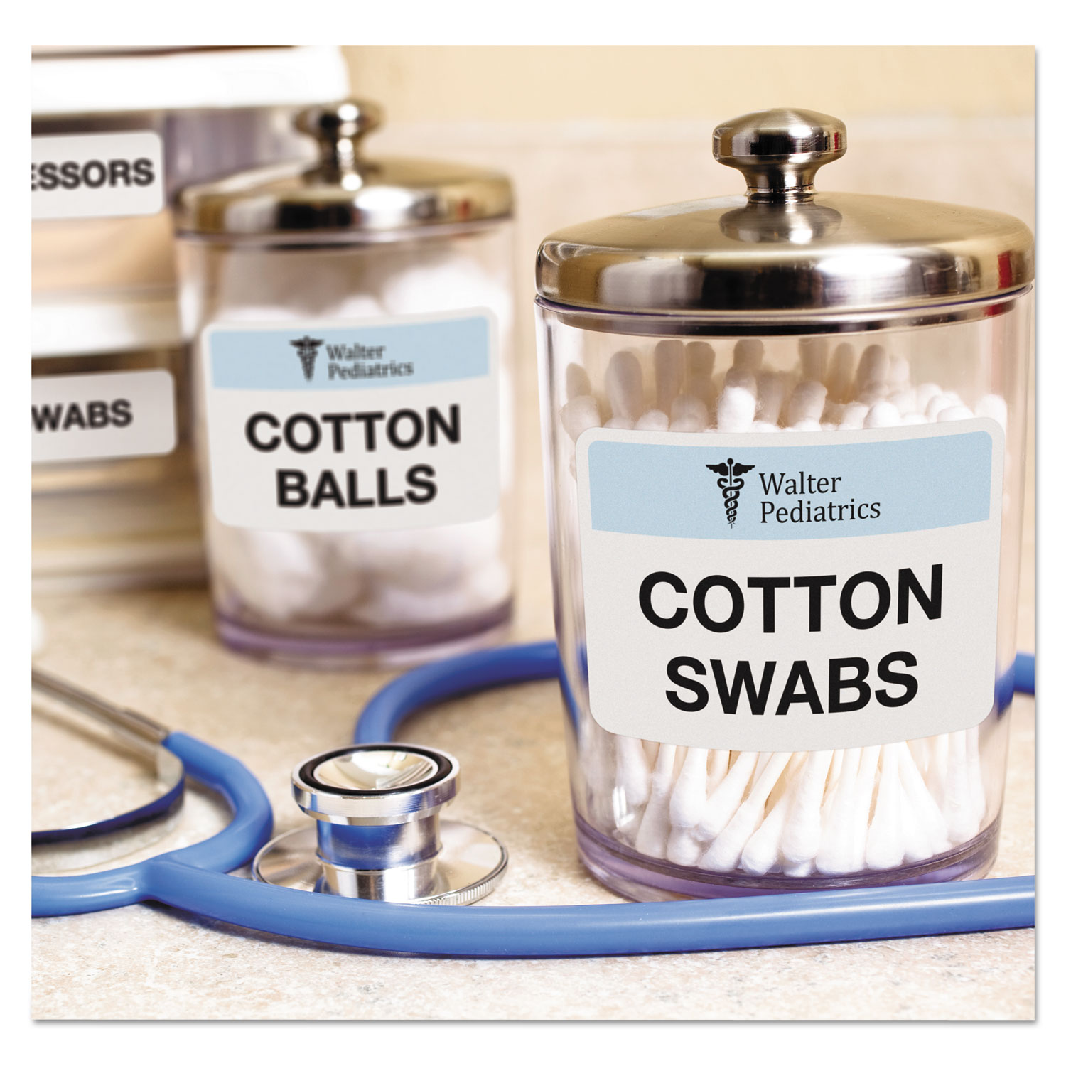 Avery® Permanent ID Labels w/TrueBlock Technology, Laser, 1 1/4 x 1 3/4, White,