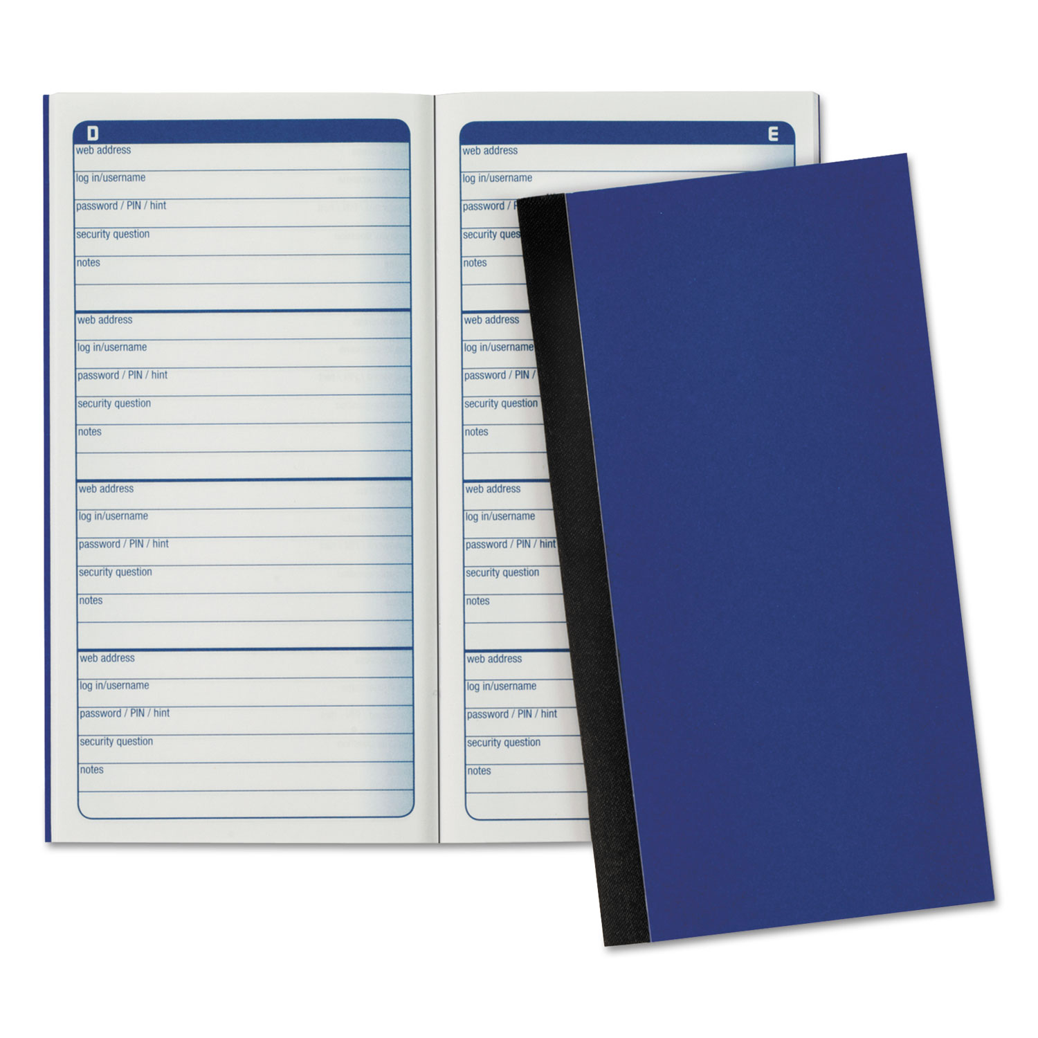 Adams® Password Journal, 3 1/4 x 6 1/4, 192 Entries