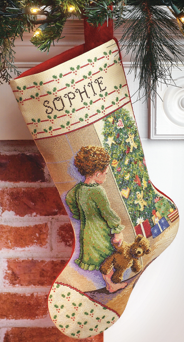 Christmas Morning Stocking Counted Cross Stitch Kit 18