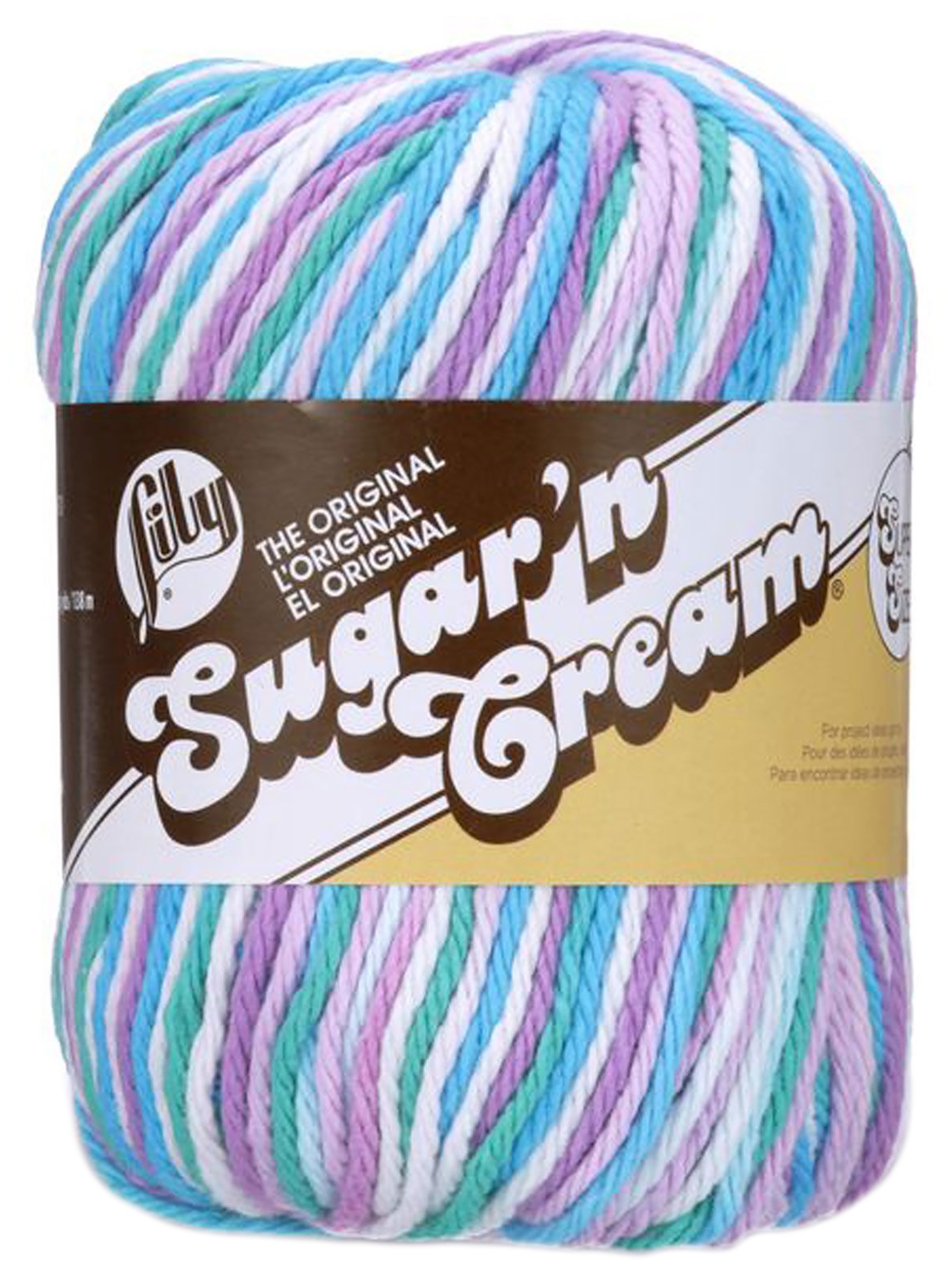 Sugar'n Cream Yarn - Ombres Super Size Beach Ball Blue