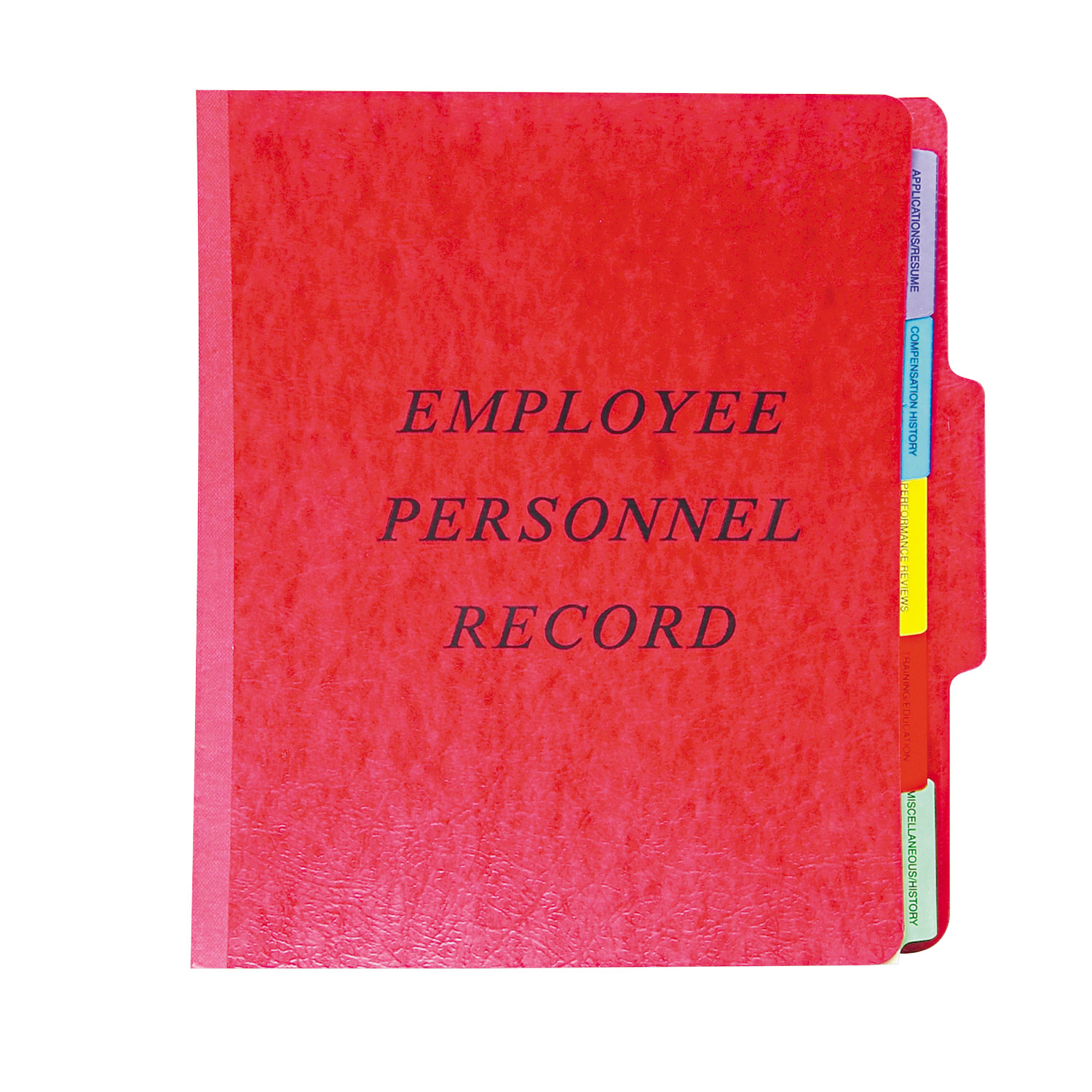 Pendaflex® Personnel Folders, 1/3 Cut Top Tab, Letter, Red