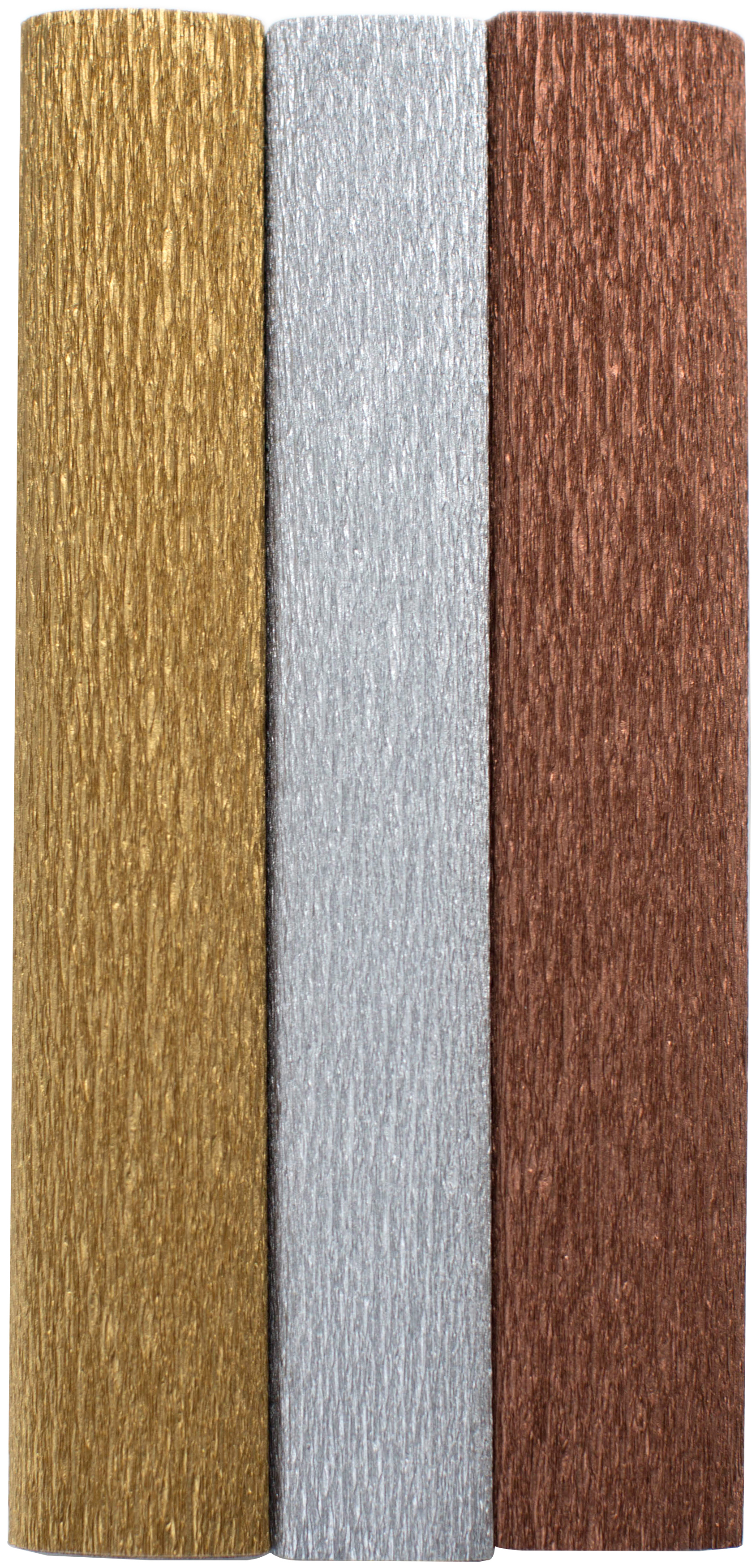 Extra Fine Crepe Paper 3/Pkg Metallic