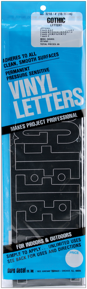 Permanent Adhesive Vinyl Letters 4