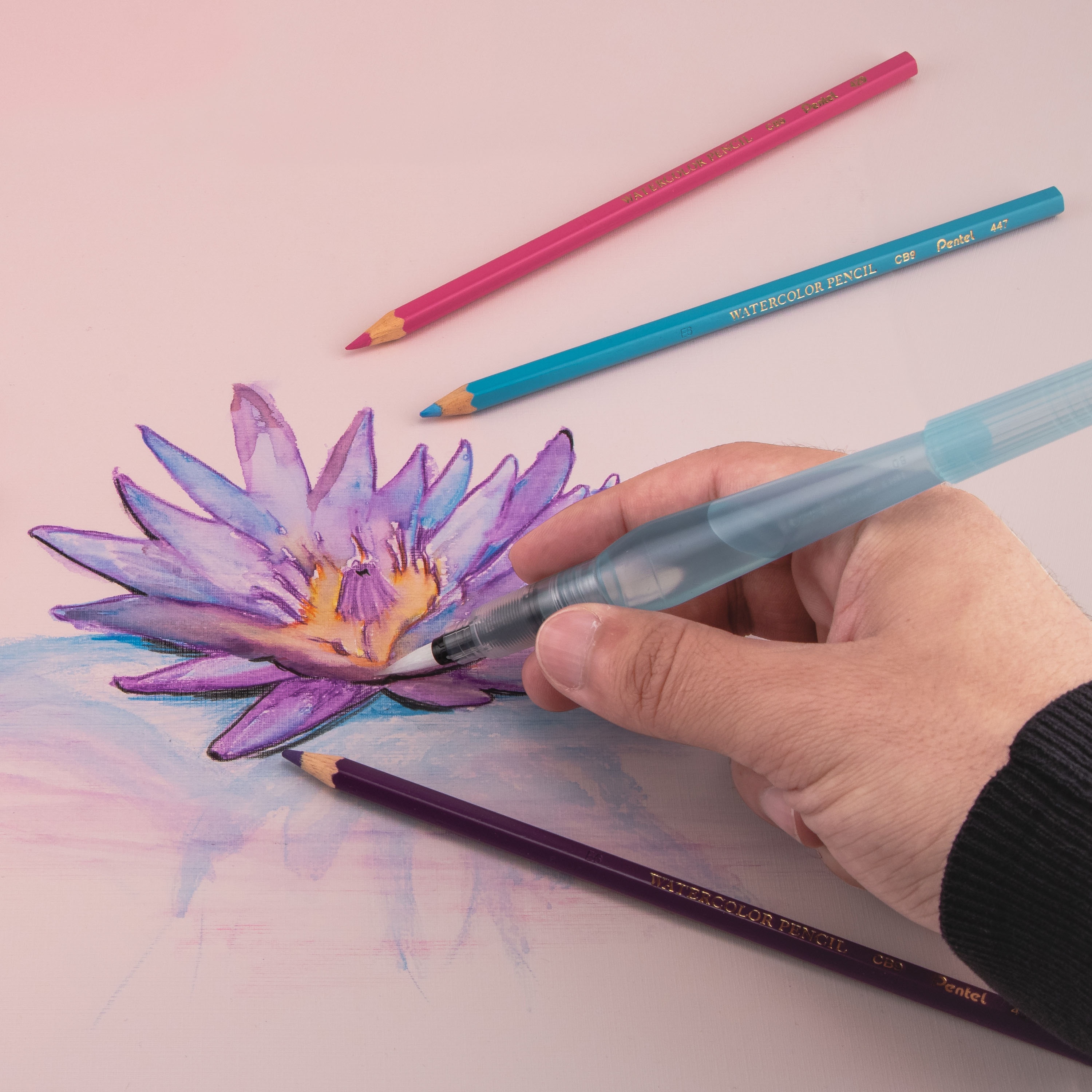 Pentel Arts Aquash Water Brush Fine Point Large