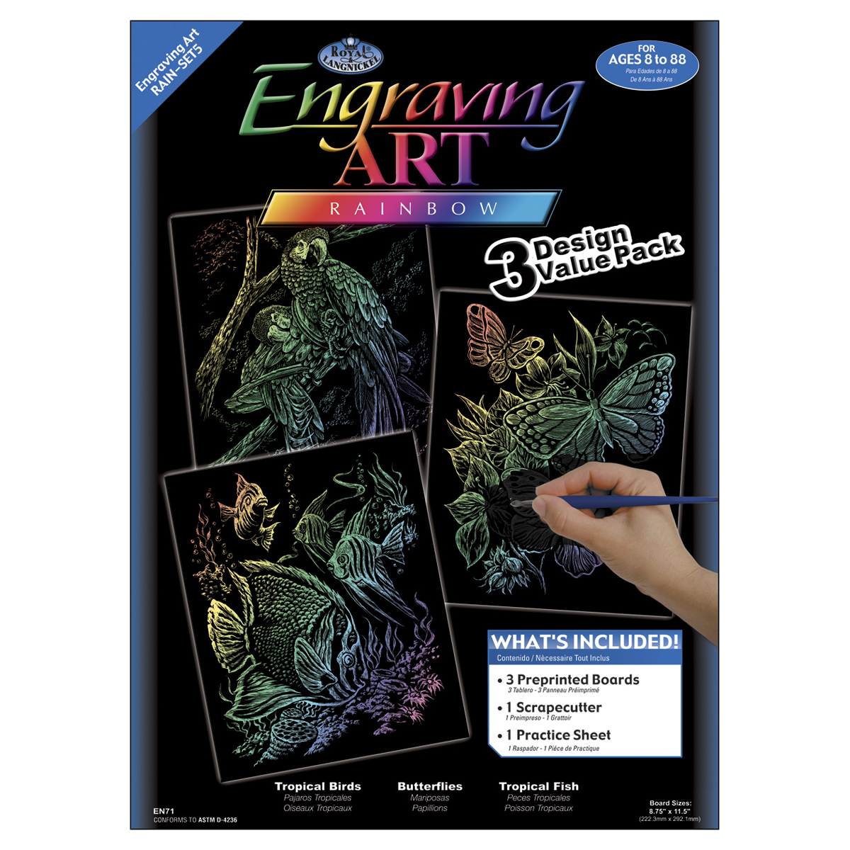 Foil Engraving Art Kit Value Pack 8.75